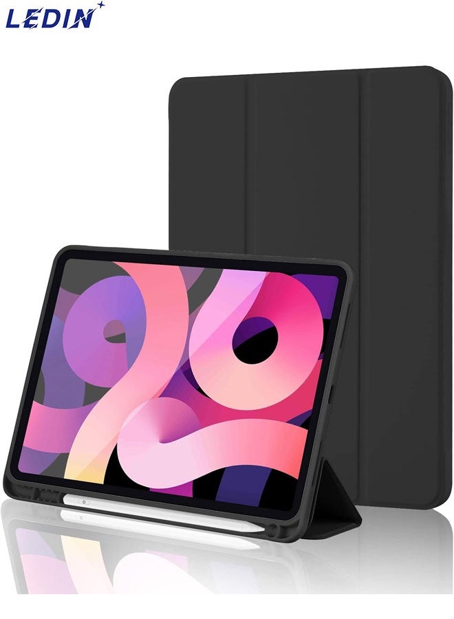LEDIN Case Cover Compatible with iPad 10 Generation 2022 iPad 10.9 Inch with Pen Holder, Slim Tablet Cover with Soft TPU Back with Auto Wake/Sleep - Image 1