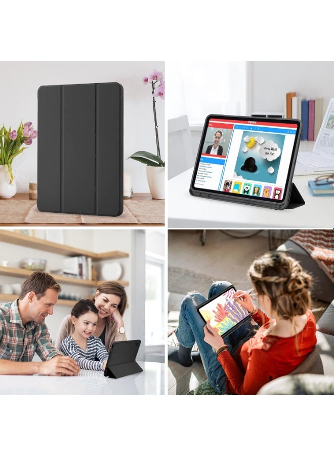 LEDIN Case Cover Compatible with iPad 10 Generation 2022 iPad 10.9 Inch with Pen Holder, Slim Tablet Cover with Soft TPU Back with Auto Wake/Sleep - Image 4