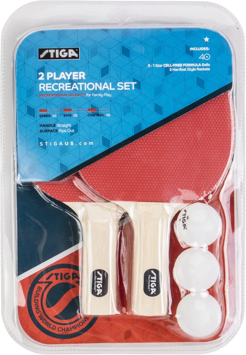 Stiga طقم بينغ بونغ كلاسيكي للاعبين 2 و 4 - مضارب تنس الطاولة - Image 5