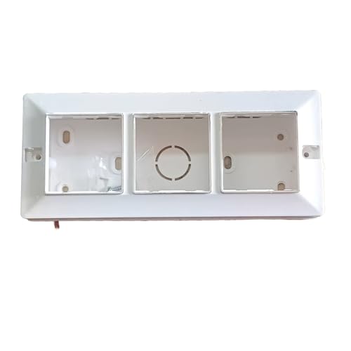 SEER 6-Module Surface Mount Gang Box, White, Glossy Polycarbonate, for Universal Modular Switches - Image 2