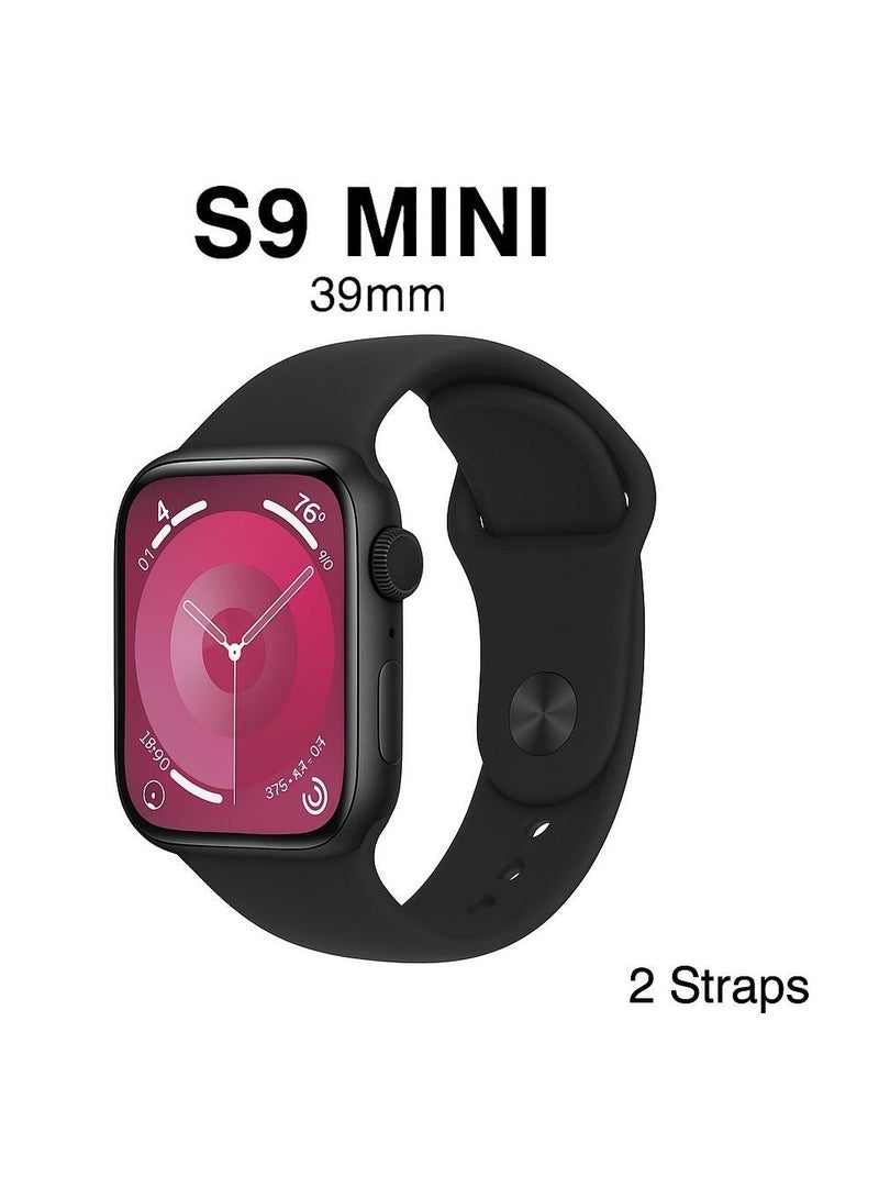 SmartWatch Series 9 Full Screen with Wireless Charging Size 39 mm -Black - Image 1