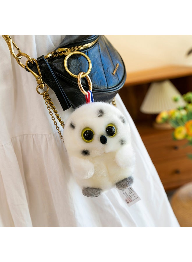 Genuine Spherical Doll Plush Toy Creative Rabbit Elephant Cartoon Bag Pendant Doll Panda Holiday Gift-Specifications:Yellow Bunny - Image 4