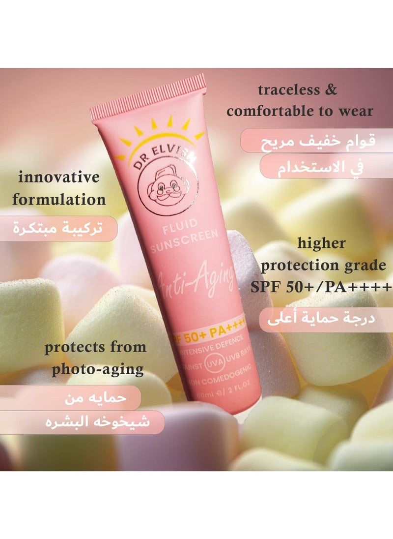 dr elvish - Fluid Sunscreen Anti-Aging SPF50 /PA ++++ - Image 1