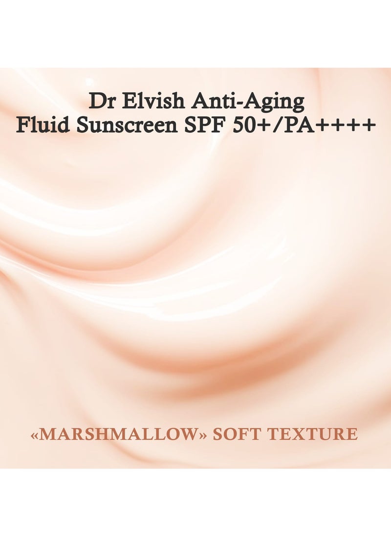 dr elvish - Fluid Sunscreen Anti-Aging SPF50 /PA ++++ - Image 1