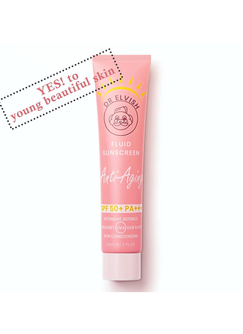 dr elvish - Fluid Sunscreen Anti-Aging SPF50 /PA ++++ - Image 1