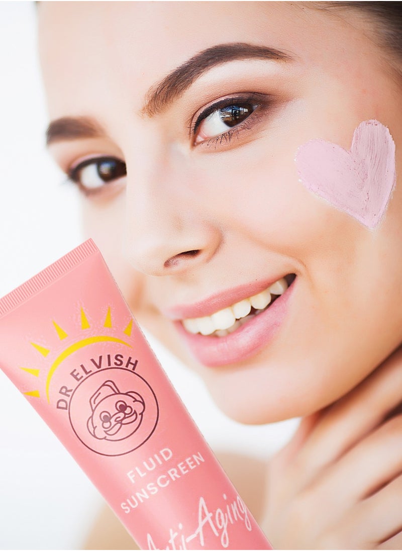 dr elvish - Fluid Sunscreen Anti-Aging SPF50 /PA ++++ - Image 1