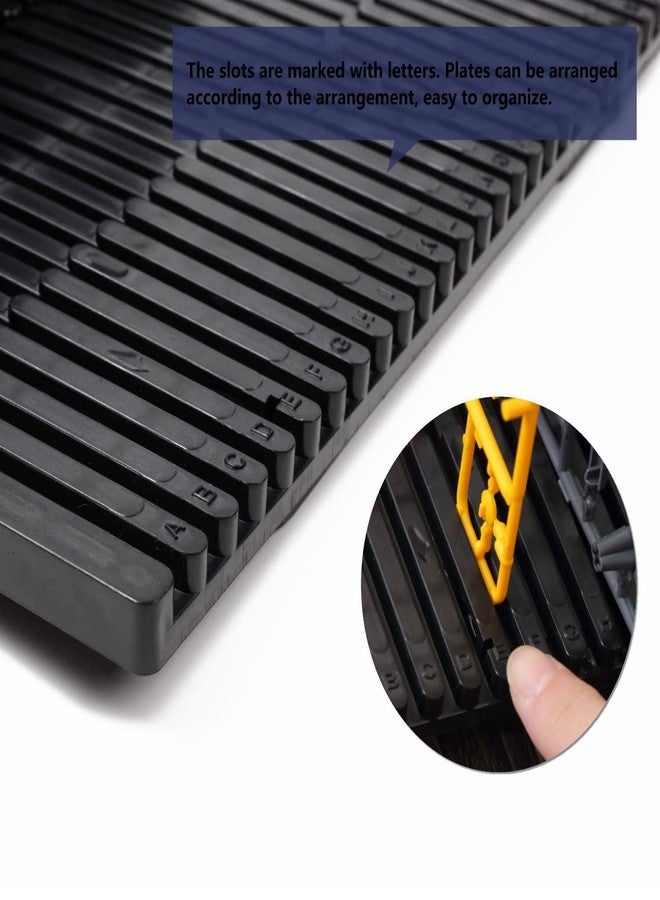 HUBEST Model Pieces Shelves - L-Shape Foldable Parts Organizer Rack for Hobby Building Tools, Compatible with Gundam Gunpla, Car, Airplane & Military Models - Image 5