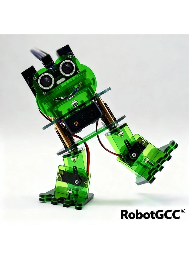 robotgcc Programmable Biped Robot for Kids and Students | Arduino Coding and Visual Block Programming | Walking Dancing Robot with Ultrasonic Obstacle Avoidance and Bluetooth App Control | STEM Learning DIY Robotics Kit - Image 4