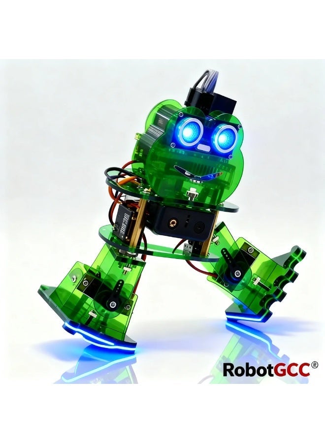 robotgcc Programmable Biped Robot for Kids and Students | Arduino Coding and Visual Block Programming | Walking Dancing Robot with Ultrasonic Obstacle Avoidance and Bluetooth App Control | STEM Learning DIY Robotics Kit - Image 1