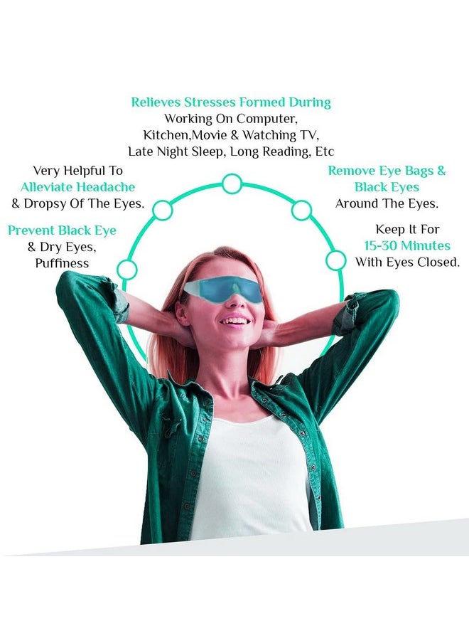 Polyvinyl Chloride Cool Gel Eye Mask Summer Ice Cooling Sleeping Mask For Eye Patches Remove Dark Circles Fatigue Cool Eye Patch Pads Eye Care (Pack Of 1),Blue
