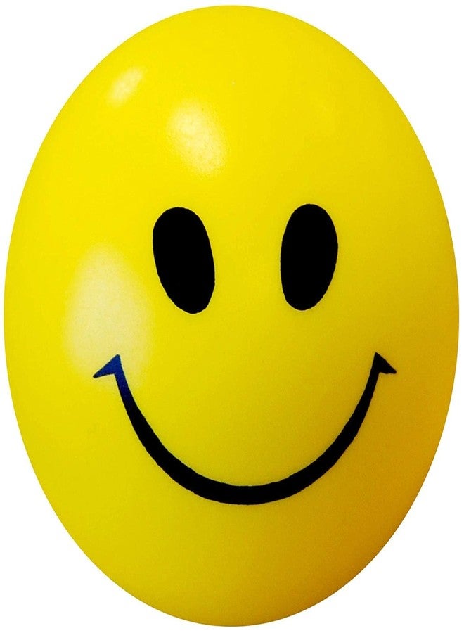HK Balloons 12Pcs Smile Face Squeeze Balls - Soft Sponge Baby, Kids, Adults Smiley Balls - Stress Relief, Hand Therapy, Party Favors - Yellow - Image 1