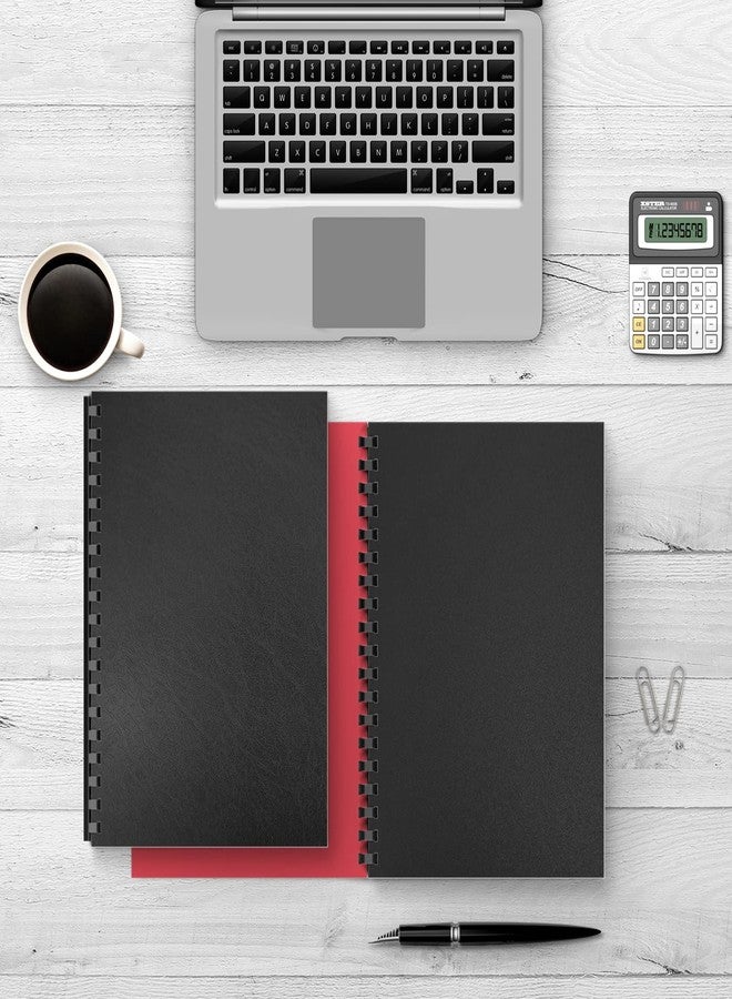 Binditek 60 Pack Binding Covers kit, Includes 20 8Mil Clear PVC, 20 Black Leather-Textured Heavyduty Polycovers, 20 Plastic Comb Spines, for 8.5x11 Inches, Office Supplies - Image 5