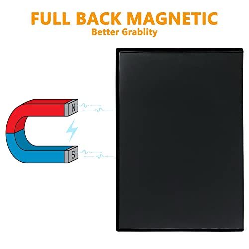 Mingting Magnetic Picture Frame, Holds 5X7 Inches Pictures, Reusable Black Magnet Fridge Photo Sleeves for Refrigerator, Locker,Office Cabinet (Black, 6) (6Pcs) - Image 4