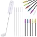 Perthlin Perthlin Hummingbird Feeder Cleaning Brush 19 Pieces 3 Size Mini Nylon Tube Brush Set Double Headed Hummingbird Brush  - Image 2