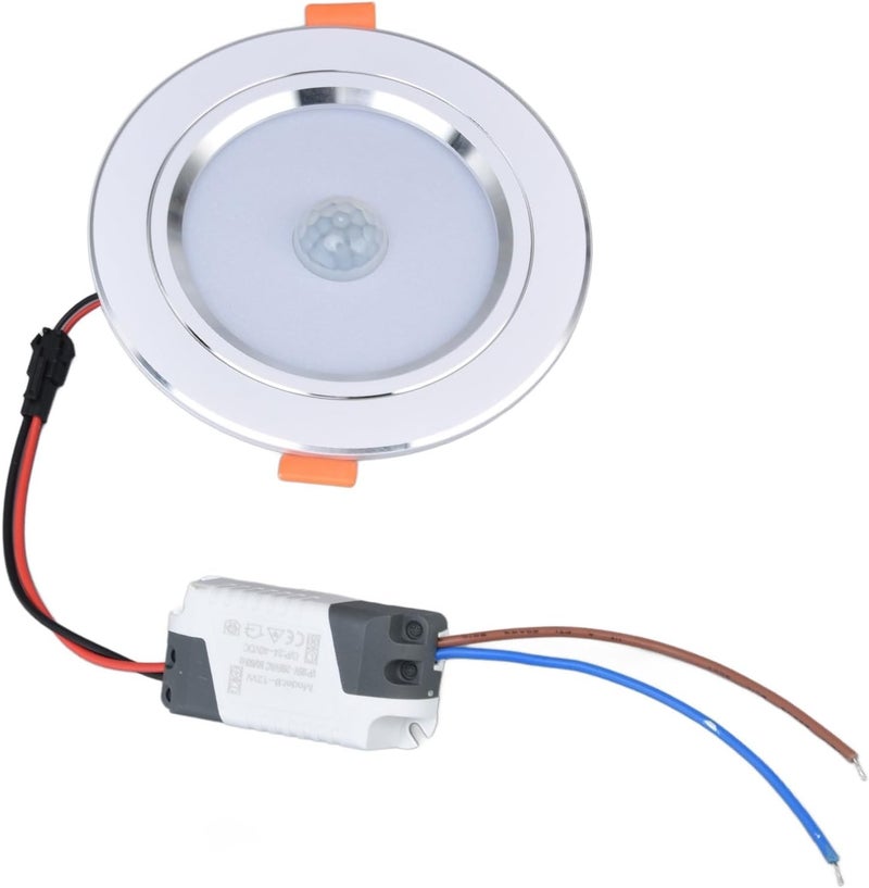 GLOGLOW Downlight Light, High Brightness Dimmable Motion Sensor Light with 120 Degree Wide Angle and 5m Induction Distance, for Corridor Balcony Toilet Parking Lot 9W LED Flush Mount (Warm) - Image 1