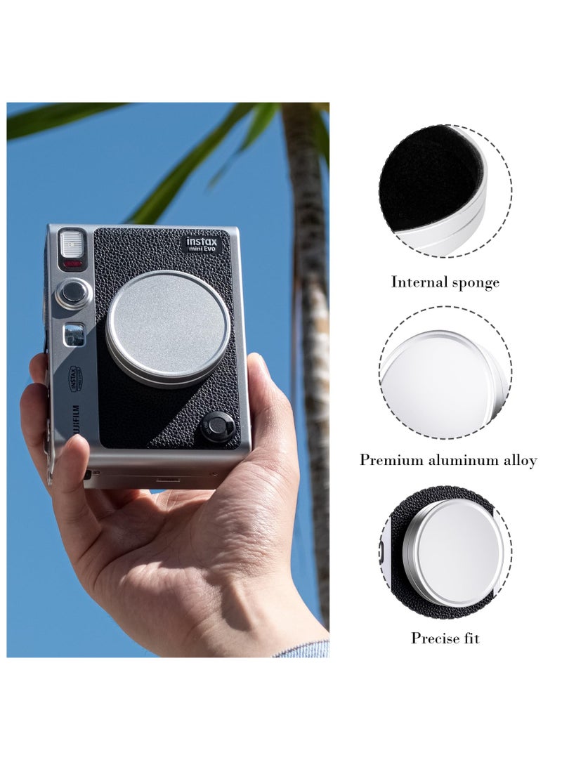 KASTWAVE Lens Cap for Fujifilm Instax Mini Evo, Fuji Mini Accessories for Fuji Instax Mini Evo Lens Cover, Anti-Scratches Aluminum Mini Evo Lens Cap with Flocking Internal - Image 3
