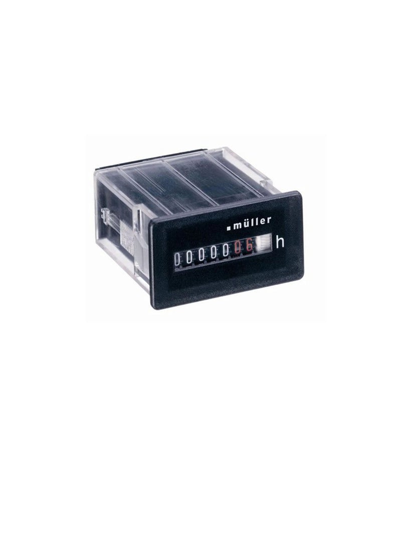 Muller Time Counter Analog Panel Mounted 99,999h 50x25mm BW30.18 - Image 3