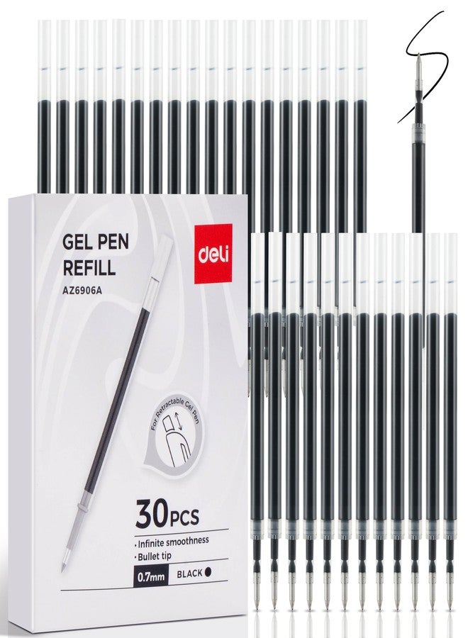 ديلي عبوات حبر جاف قابلة للسحب من ديلي، 30 عبوة، حبر أسود، سن متوسط 0.7 مم، كتابة سلسة، سريع الجفاف، لا يتسرب، مثالية لتدوين الملاحظات، لوازم منزلية، مدرسية، مكتبية - Image 1