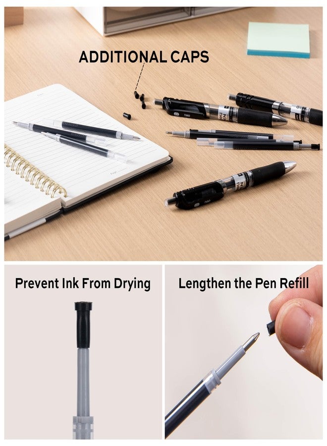 ديلي عبوات حبر جاف قابلة للسحب من ديلي، 30 عبوة، حبر أسود، سن متوسط 0.7 مم، كتابة سلسة، سريع الجفاف، لا يتسرب، مثالية لتدوين الملاحظات، لوازم منزلية، مدرسية، مكتبية - Image 5