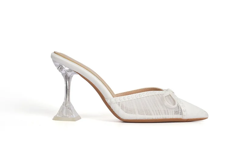 Cuple Ladies  Slip-On Mules in mesh