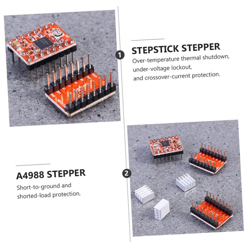 3 Pack Stepper Motor Driver Module With Over Temperature Protection Step Resolutions - Image 4