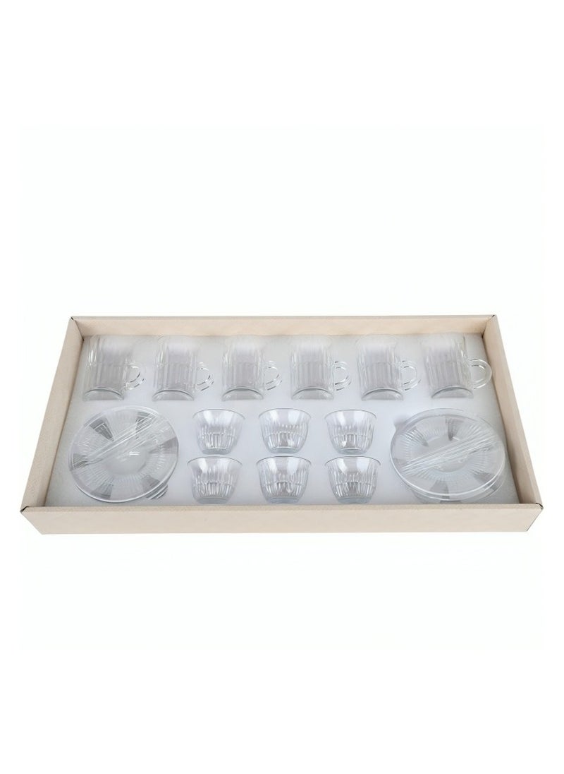 extra home Luxury Tea & Coffee Cup Set with Saucers – 18-Piece Collection  - Image 3