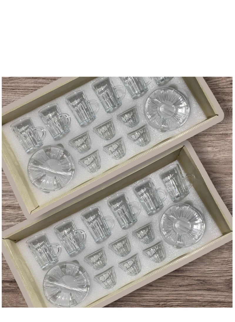 extra home Luxury Tea & Coffee Cup Set with Saucers – 18-Piece Collection  - Image 2