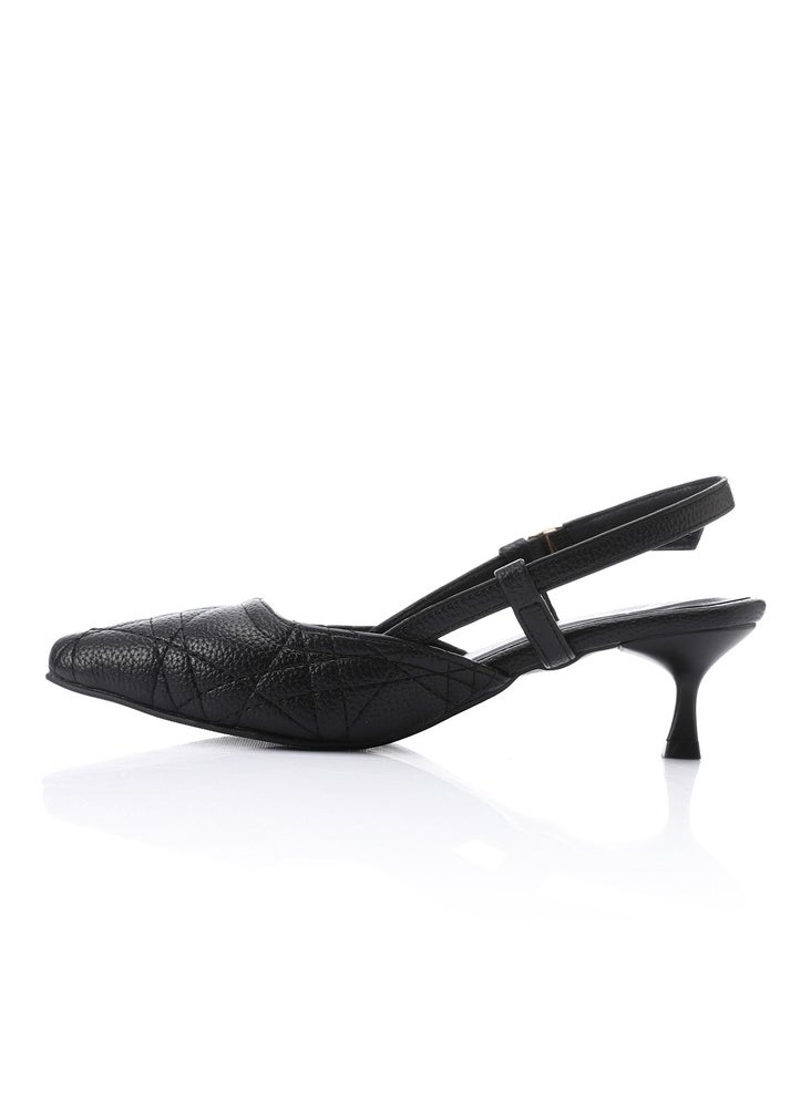 Mr.joe Mr Joe Black Slingback Kitten Heels – Elegant & Comfortable for Any Occasion - 3020  - Image 4