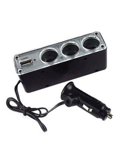 شاحن USB للسيارة بمقبس ثلاثي