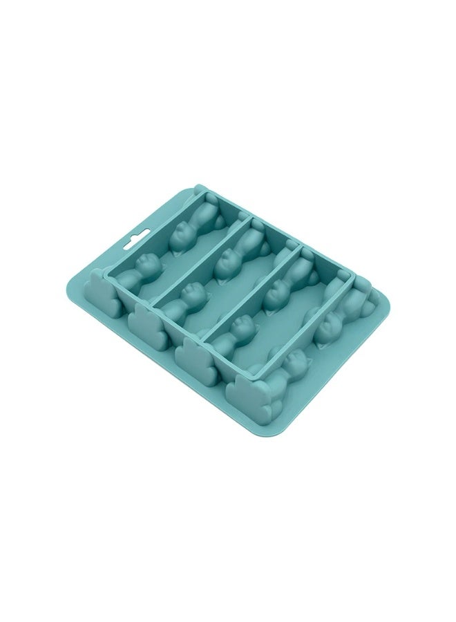 Goolsky 1pc of 3D cat ice mold silicone ice tray, suitable for cats, 8-in-1 3D cartoon cat ice mold - Image 3