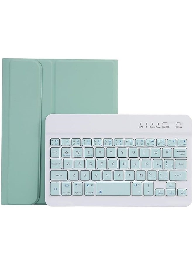 Generic - Keyboard Case Compatible with Samsung Galaxy Tab A 9 8.7 inch (SM-X110/X115) Slim PU Cover Detachable Wireless Galaxy Tab A9 Tablet Keyboard Case with Pen Holder - Image 1