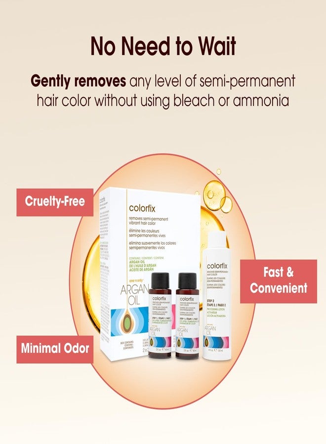One N Only One 'n Only Colorfix Semi Permanent Hair Color Remover Kit - Professional Hair Dye Remover With Argan Oil - Provides Targeted Color Correction for All Types - Cruelty Free Formula (1 Kit) - Image 5