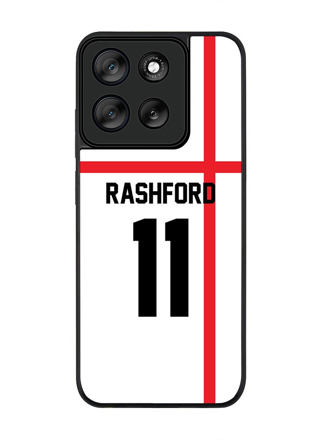Stylizedd For Motorola Moto G56 Case,Slim fit Camera Protection, Shockproof Thin Phone cover  - Football - England,  RashFord - Image 1