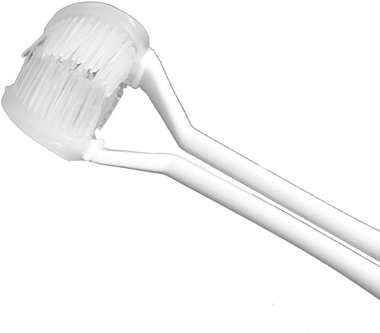 comfrt 7pcs Three Sided Toothbrush Replaceable Dual Brush Head Special Needs Toothbrush toothhugger Toothbrush Soft Bristle Toothbrush for Adult (4 Replace brish Heads) - Image 3