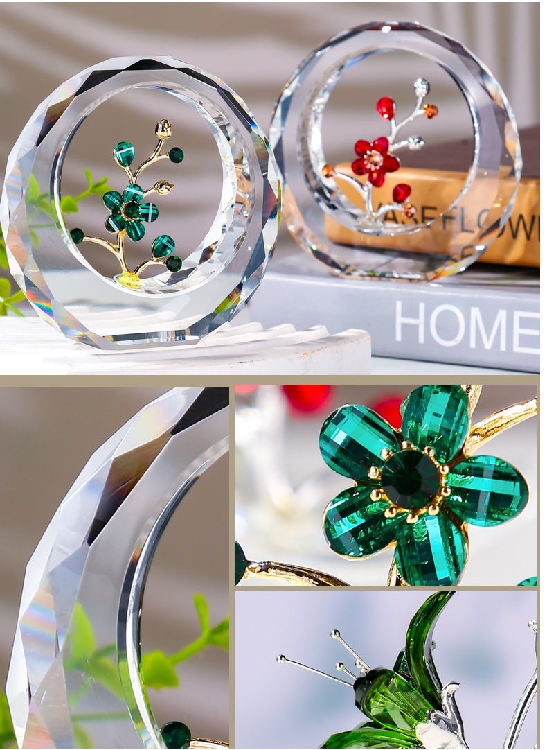 RARELY Crystal Products Plum Home Decoration Gifts (Green) Dresser Table Ornaments To Give Mom Sisters And Friends The Best Gift  - Image 2