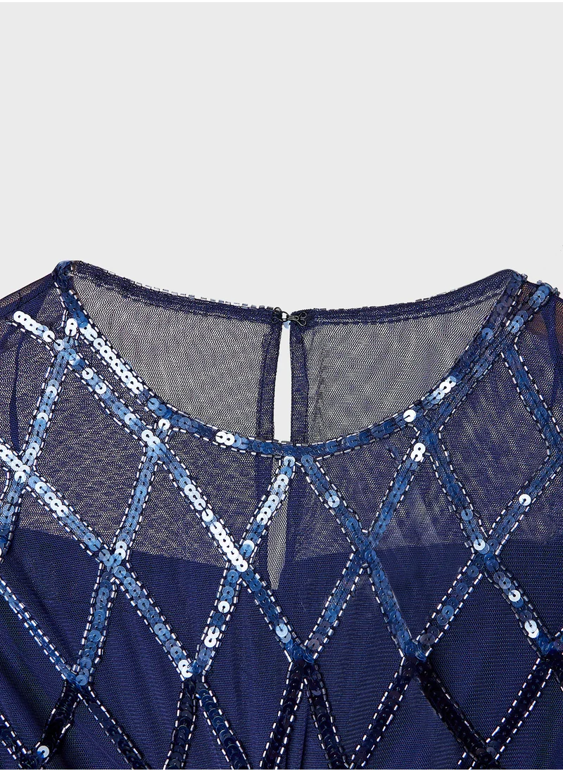 اميليا روز Embellished Maxi Dress
