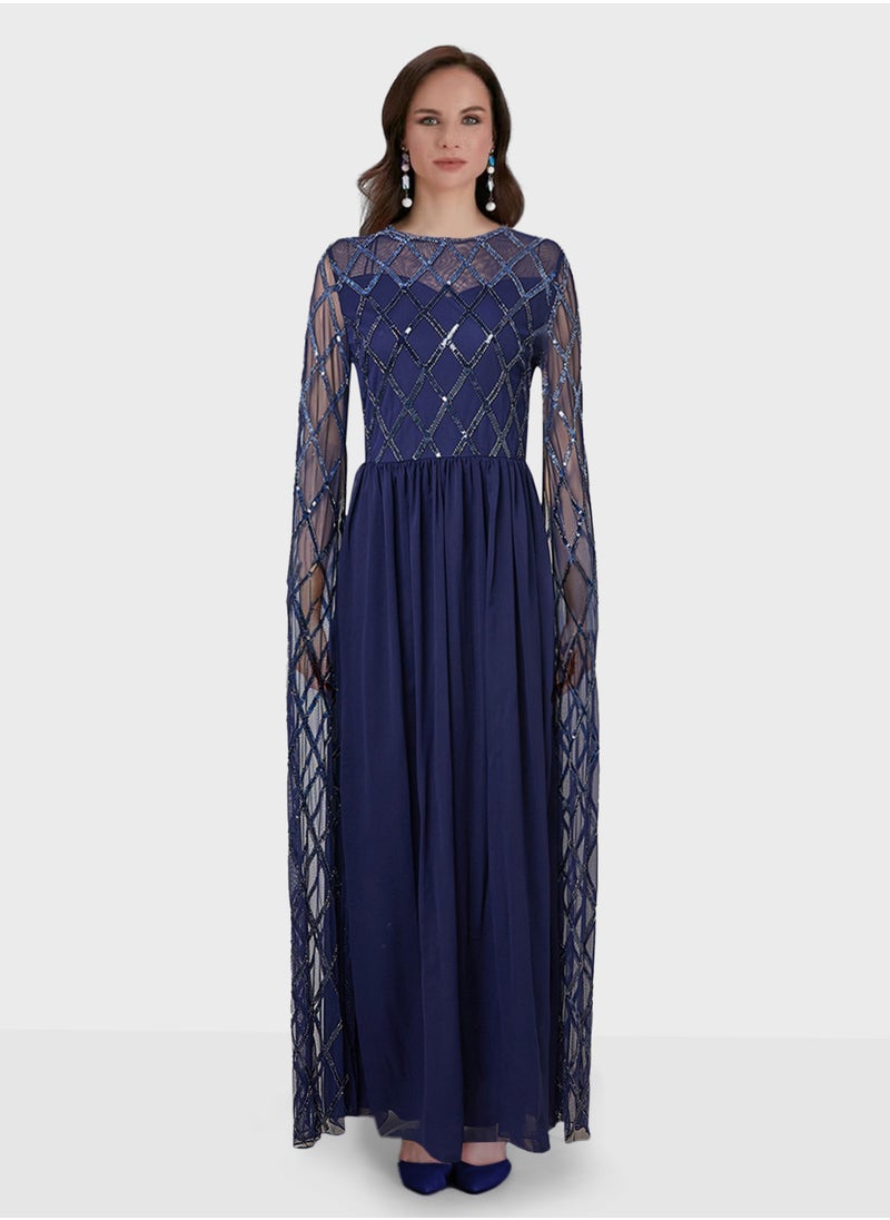 Amelia Rose - Embellished Maxi Dress - Image 1