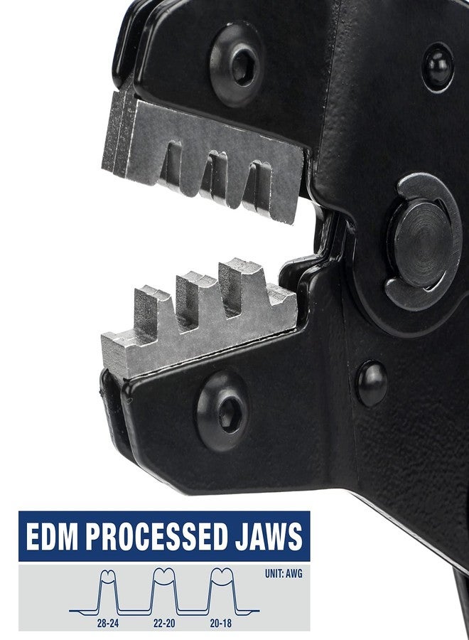 IWISS iCrimp SN-28B Dupont Crimping Tool for 3.96mm, 2.54mm, 2.5mm Pitch Dupont, JST XH VH Connectors, AWG 18 to 28 - Image 4