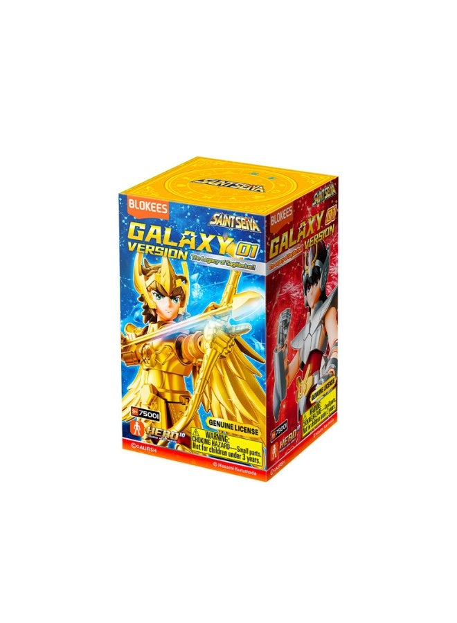 Blokees | Saint Seiya Galaxy Version 01 | Collectible Action Figure Blind Box | Hero10 Licensed Model Kit - Image 1