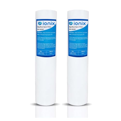 IONIX Pre Filter Cartridge for Water Purifier | Jumbo Spun Water Filter Cartridge | 20 Inch 4.5 Inch OD | PP Sediment Filter | Big Blue Compatible | High Dirt Holding Capacity | Pack of 2 - Image 1