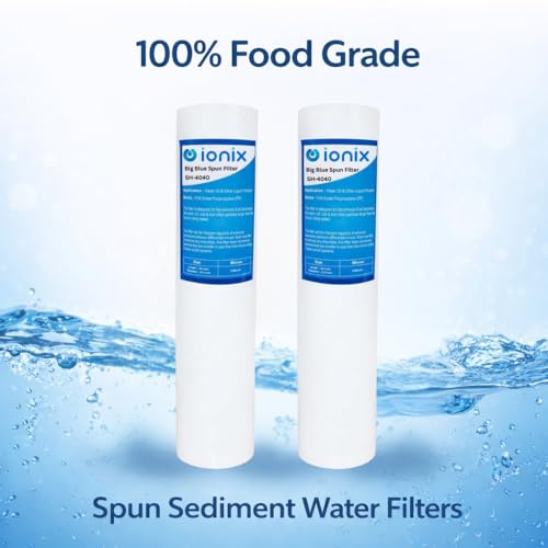 IONIX Pre Filter Cartridge for Water Purifier | Jumbo Spun Water Filter Cartridge | 20 Inch 4.5 Inch OD | PP Sediment Filter | Big Blue Compatible | High Dirt Holding Capacity | Pack of 2 - Image 2