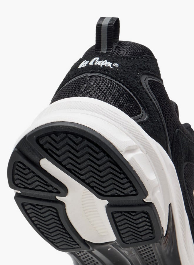 Lee Cooper Men's Panelled Lace-Up Sports Shoes with Pull Tab - Image 5