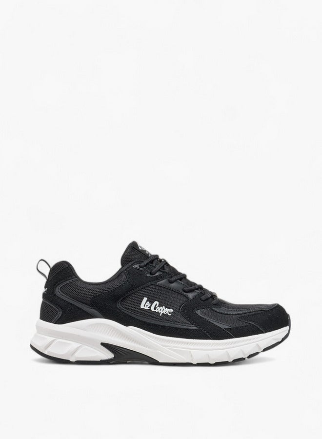 Lee Cooper Men's Panelled Lace-Up Sports Shoes with Pull Tab - Image 3