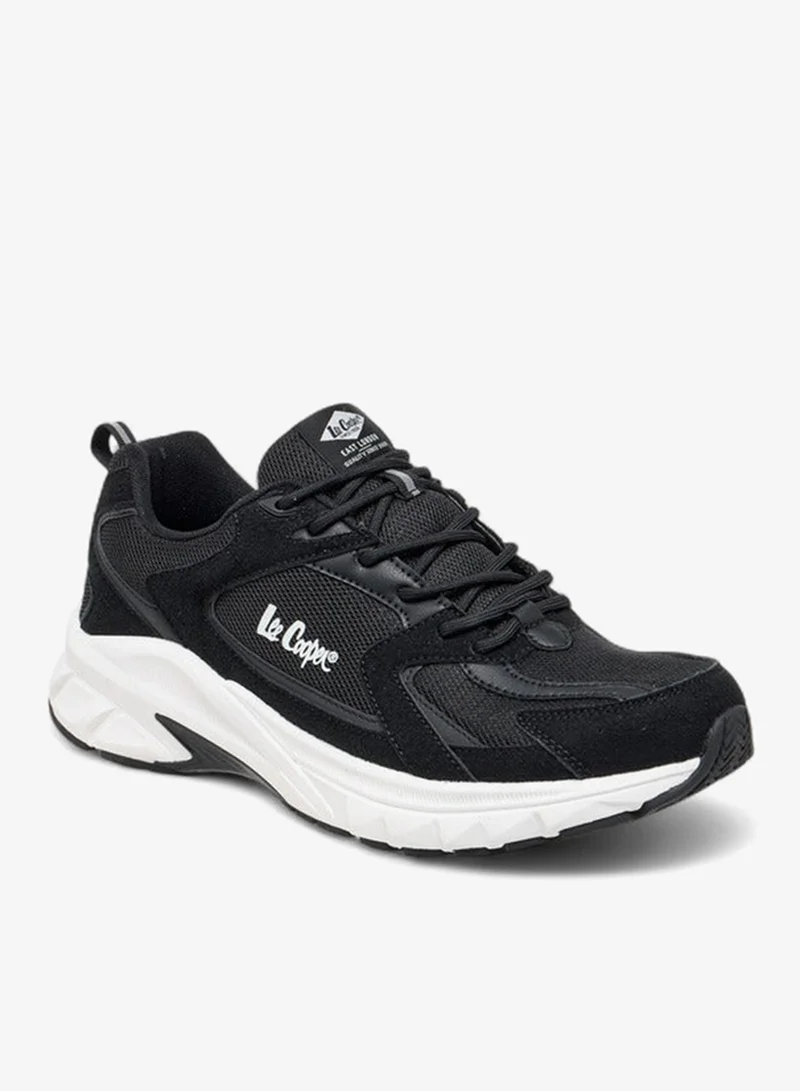 Lee Cooper Men's Panelled Lace-Up Sports Shoes with Pull Tab
