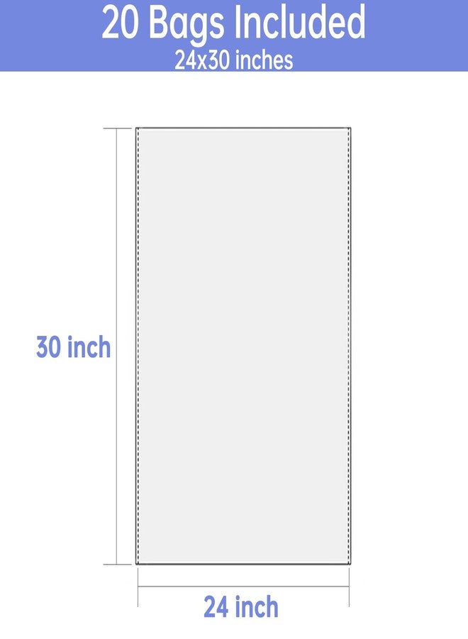Jadairy Cellophane Bags 24x30 in, 20 Pcs Cellophane Wrap for Gift Baskets - Image 3