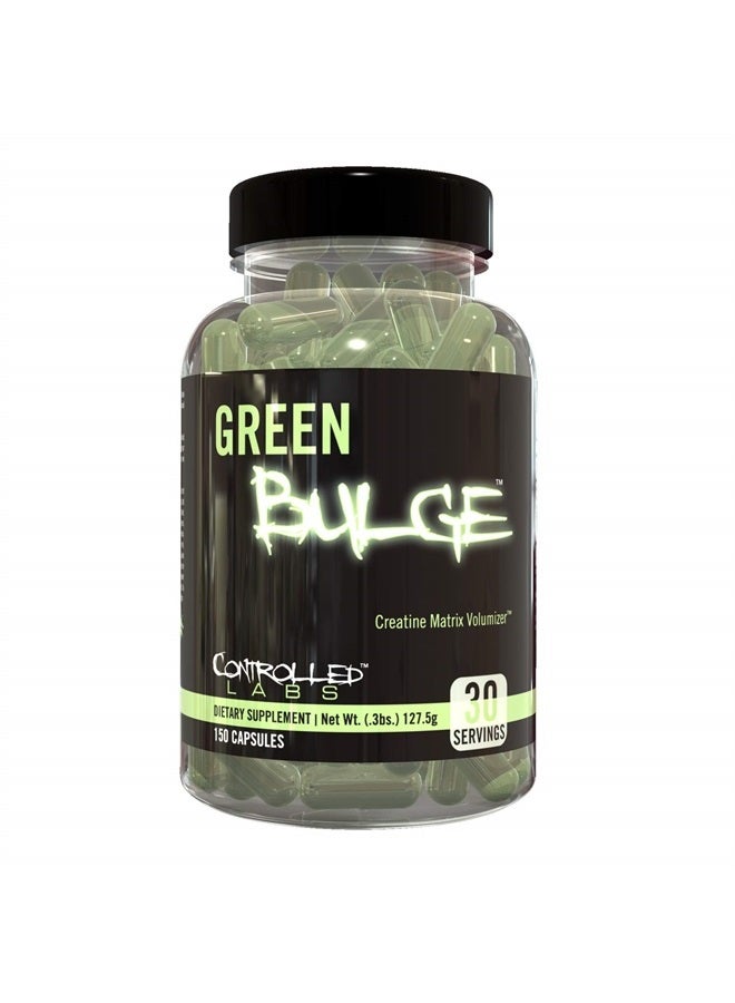 Controlled Labs Green Bulge Supplement, 30 Servings Advanced Creatine Matrix Volumizer, Improve Strength, Stamina, Performance, and Muscle Recovery, Caffeine and Stimulant Free for Both Men and Women - Image 1