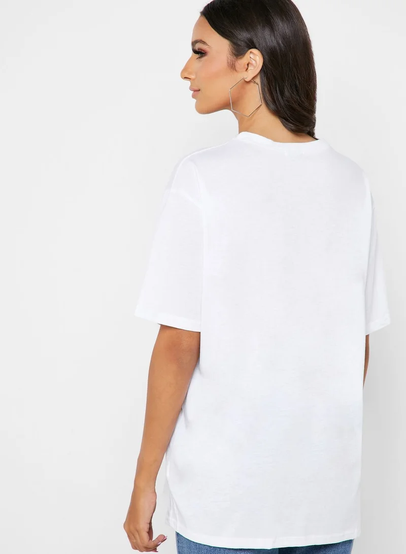 Ginger Basics Oversized Crew Neck T-Shirt