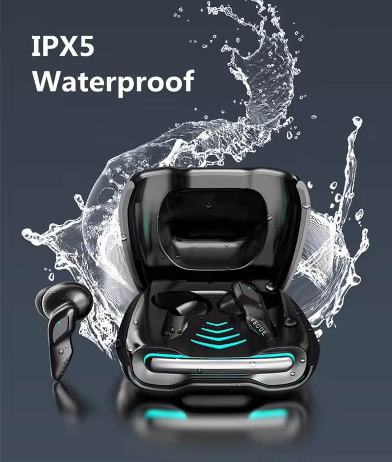 Life Like UFO Truly Wireless in Ear Earbuds with 48H Playtime, 45 ms Low Latency Gaming, 4 Mics ENC, Breathing LEDs, 13 mm Bass Driver Earbuds TWS - Image 2
