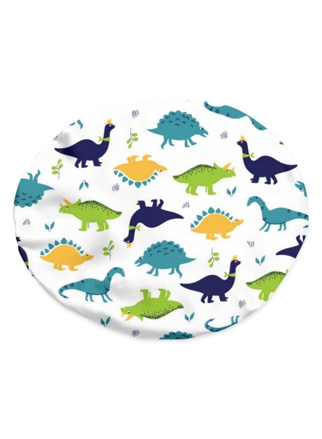 Babrukda Kids Hair Cover, Children Satin Bonnet, Boys Girls Satin Sleep Cap, Adjustable Elastic Band Beanie Hat for Night Sleeping Easy Clean Headwear for Toddler Baby Dinosaur - Image 4