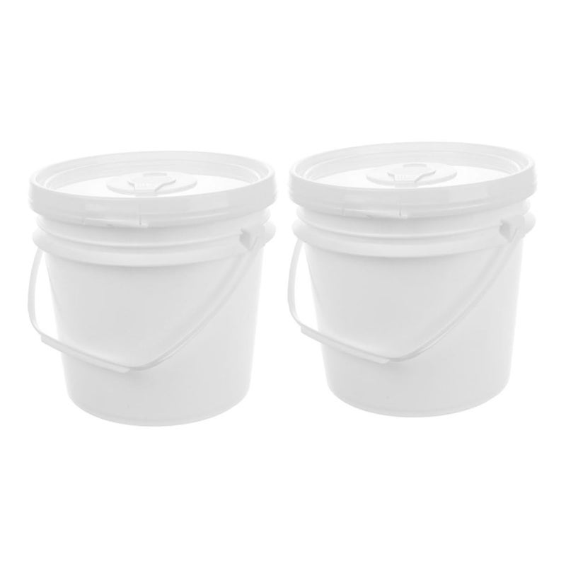 2Pcs Refillable Plastic Wipes Container Lid Travel Storage Bucket For Car Bathroom - Image 2